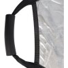 StudioKing Reflector CRGSW60 Blanco plateado con mango 60 cm