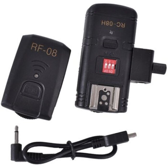 StudioKing Radio Trigger Set TRC04H para flash de cámara Speedlite Negro