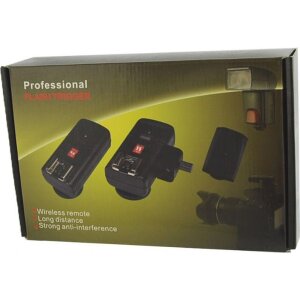 StudioKing Radio Trigger Set TRC04H para flash de cámara Speedlite Negro