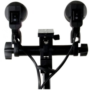 StudioKing Portalámpara universal E27 con 2...