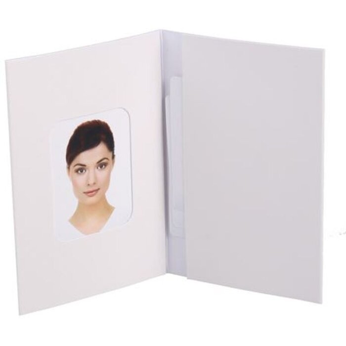 Benel carpeta de fotos para pasaporte blanca 500 unidades 58x84 mm Chromolux brillante