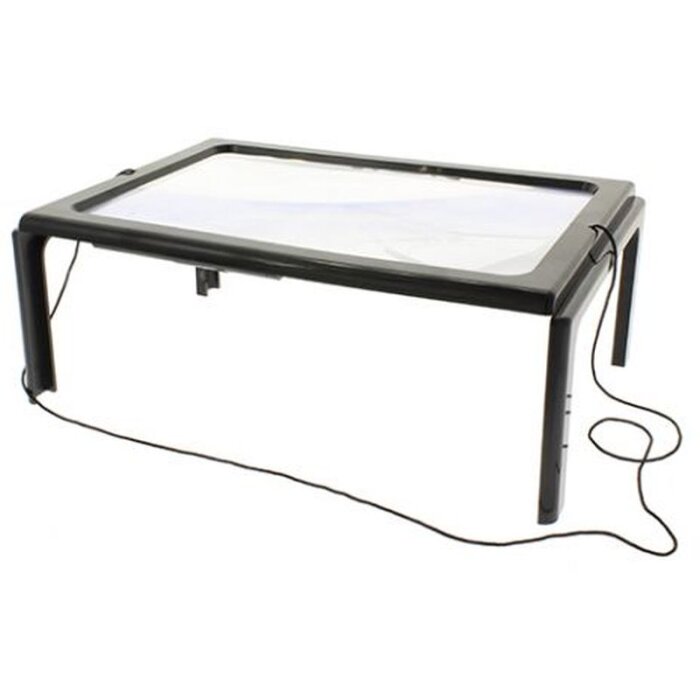 Lupa de hoja Byomic LED BYO-BL2719 275x195mm Vista brillante de los detalles