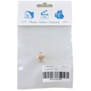 StudioKing Spigot MC-1060 adaptador de gradiente 1-4" macho 3-8" macho