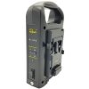 Cargador de batería doble Rolux RL-2KS para batería V-Mount