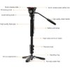 Monopié de vídeo Nest NT-329M Negro Altura 145 cm