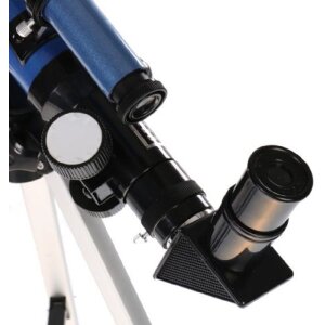 Telescopio Byomic Junior 40-400x Astronomía Principiante Azul con Trípode