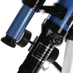Telescopio Byomic Junior 40-400x Astronomía Principiante Azul con Trípode