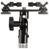 Falcon Eyes CLD-14A Soporte basculante de doble montura con 2 adaptadores de zapata HS-20M
