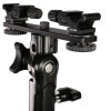 Falcon Eyes CLD-14A Soporte basculante de doble montura con 2 adaptadores de zapata HS-20M