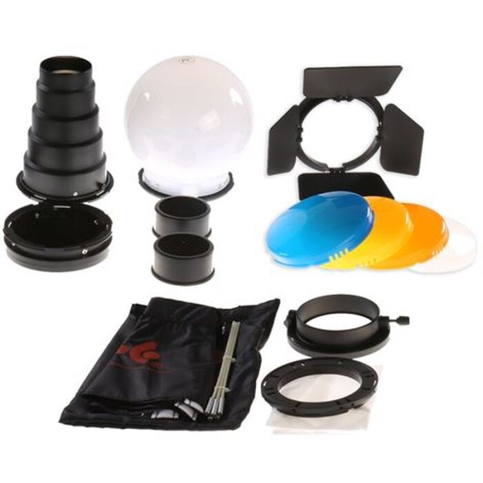 Juego de accesorios Falcon Eyes LA-K7 para Mini Fresnel