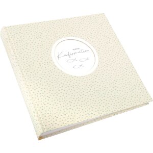 Goldbuch álbum de fotos confirmación Circulus crema 25x25 cm 58 páginas blancas