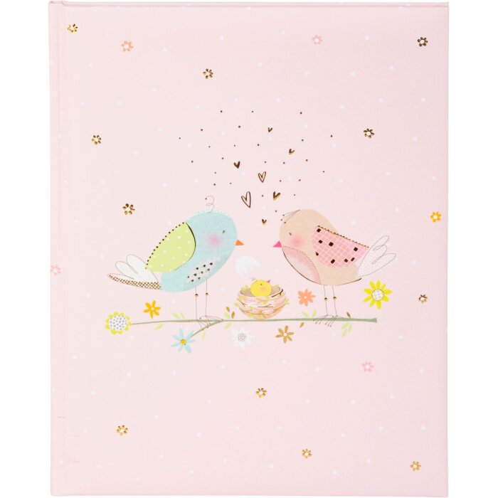 Goldbuch Diario bebé Loving Birds Niña 21x28 cm 44 páginas Rosa