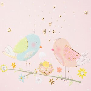 Goldbuch Diario bebé Loving Birds Niña 21x28 cm 44 páginas Rosa
