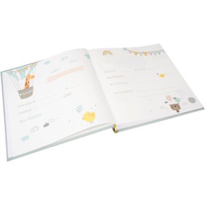 Goldbuch álbum bebé Eddy azul 30x31 cm 60 páginas blancas papel natural