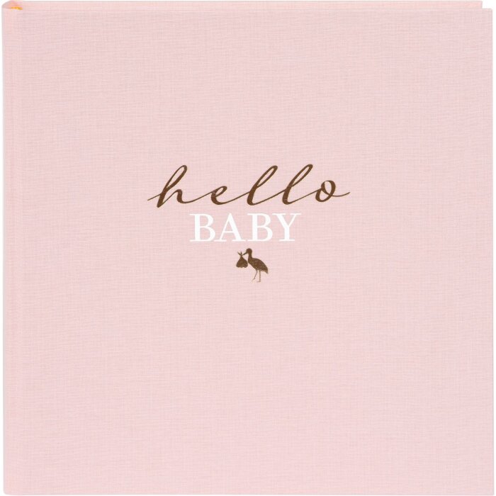 Goldbuch álbum bebé hello.baby rosé 30x31 cm 60 páginas blancas