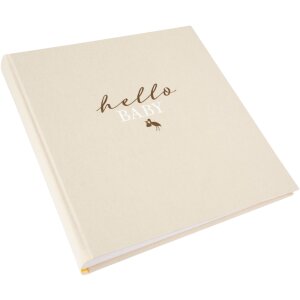 Goldbuch álbum bebé hello.baby Beige 30x31 cm 60 páginas blancas