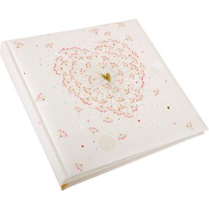 Goldbuch álbum de fotos Golden Heart 25x25 cm 60 páginas blancas