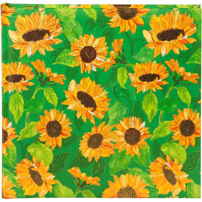 Goldbuch álbum de fotos Verde girasol 25x25 cm 60 páginas blancas