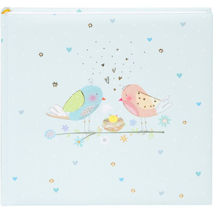Goldbuch álbum de fotos Loving Birds Boy 25x25 cm 60 páginas blancas
