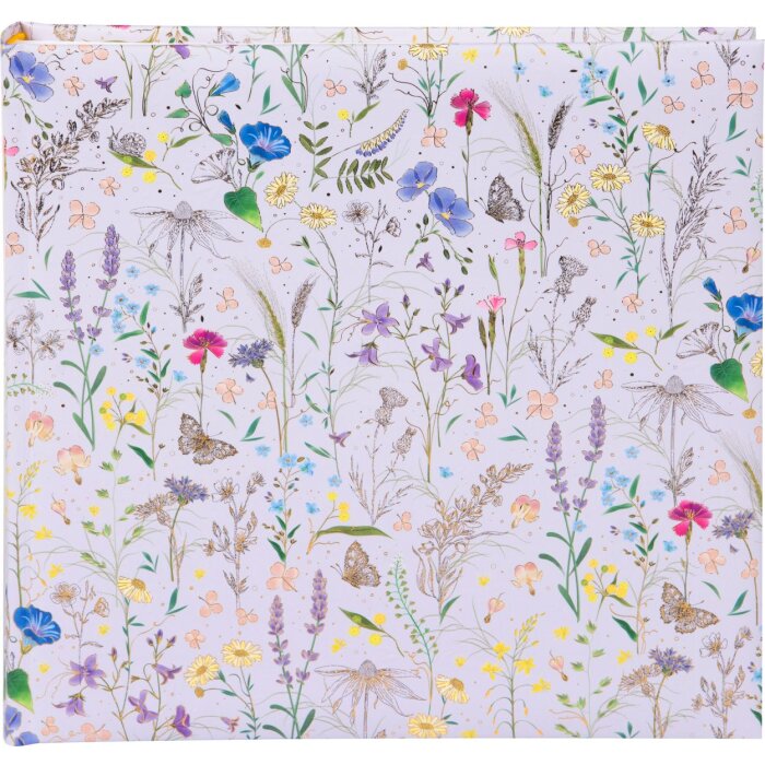 Goldbuch álbum de fotos Pradera de verano lila 25x25 cm 60 páginas blancas