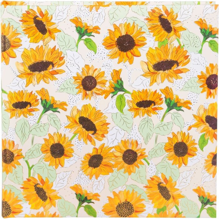 Goldbuch motivo álbum de fotos Girasol blanco 30x31 cm 60 páginas blancas