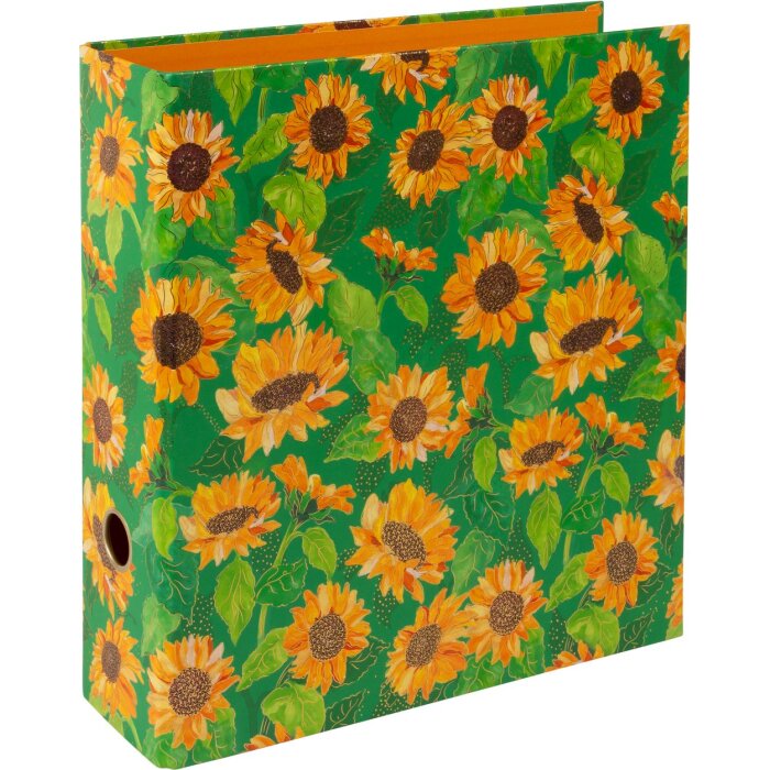Carpeta motivo Goldbuch Verde girasol Mecanismo de 2 anillas 8 cm lomo DIN A4