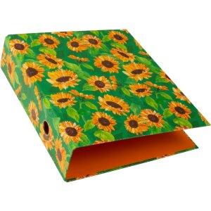 Carpeta motivo Goldbuch Verde girasol Mecanismo de 2 anillas 8 cm lomo DIN A4