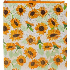 Goldbuch carpeta motivo Girasol blanco mecanismo de 2...