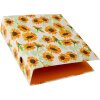 Goldbuch carpeta motivo Girasol blanco mecanismo de 2 anillas 8 cm lomo DIN A4
