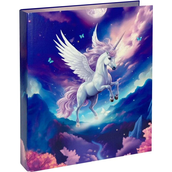 Carpeta de anillas Goldbuch Diana mecanismo de 2 anillas DIN A4 unicornio