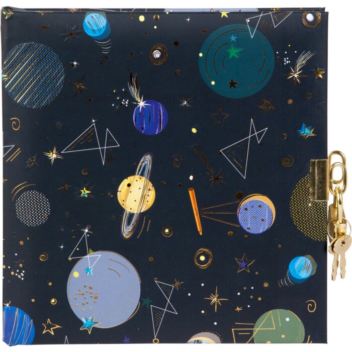 Agenda Goldbuch con cerradura Universo 16,5x16,5 cm 96 páginas blancas