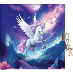 Agenda Goldbuch con cerradura Diana Unicorn 16,5x16,5 cm...