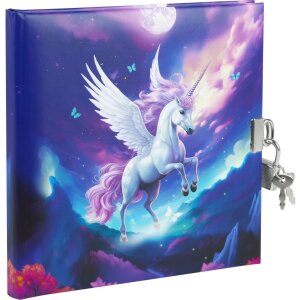 Agenda Goldbuch con cerradura Diana Unicorn 16,5x16,5 cm...