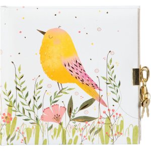 Goldbuch diario con cerradura Pavo 16,5x16,5 cm 96 páginas blancas