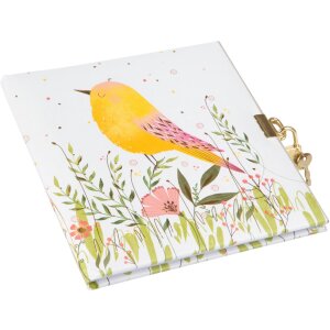 Goldbuch diario con cerradura Pavo 16,5x16,5 cm 96 páginas blancas
