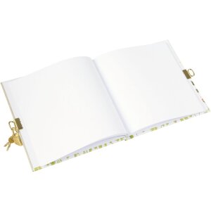 Goldbuch diario con cerradura Pavo 16,5x16,5 cm 96 páginas blancas