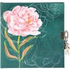 Agenda Goldbuch con cerradura Peonía 16,5x16,5 cm 96 páginas blancas