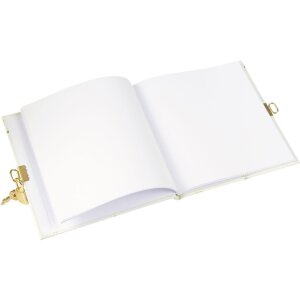 Agenda Goldbuch con cerradura Lucky Clover 16,5x16,5 cm 96 páginas blancas