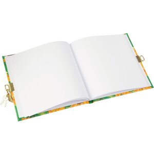 Agenda Goldbuch con cerradura Verde girasol 16,5x16,5 cm 96 páginas blancas