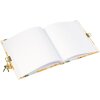 Goldbuch Agenda con cerradura Girasol blanco 16,5x16,5 cm 96 páginas blancas