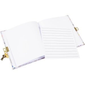 Agenda Goldbuch con candado Pradera de verano lila 16,5x16,5 cm