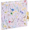 Agenda Goldbuch con candado Pradera de verano lila 16,5x16,5 cm