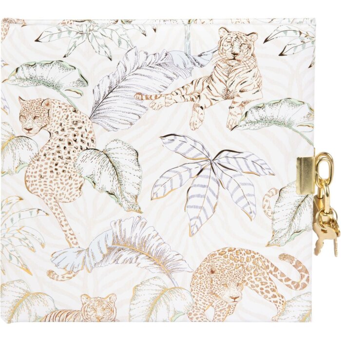 Agenda Goldbuch con cerradura Felino 16,5x16,5 cm 96 páginas blancas