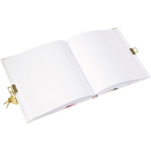 Agenda Goldbuch con cerradura Mariposa 16,5x16,5 cm 96 páginas blancas