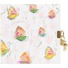 Agenda Goldbuch con cerradura Mariposa 16,5x16,5 cm 96 páginas blancas