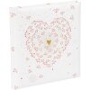 Libro de Oro Libro de Invitados de Boda Corazón de Oro 23x25 cm 176 páginas