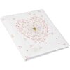 Libro de Oro Libro de Invitados de Boda Corazón de Oro 23x25 cm 176 páginas
