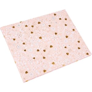 Libro de oro libro de visitas Finamente rosé 25x20 cm 100 páginas