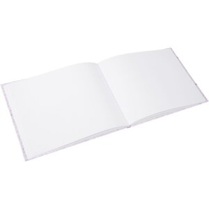 Libro de oro libro de visitas Finamente lila 25x20 cm 100 páginas blancas