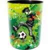 Papelera Goldbuch delantero 25x30 cm motivo fútbol verde